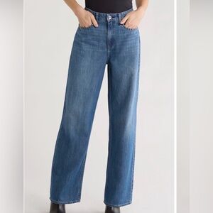 Rag & Bone Lori mid rise wide leg lClassic Women's Jeans in Medium Blue